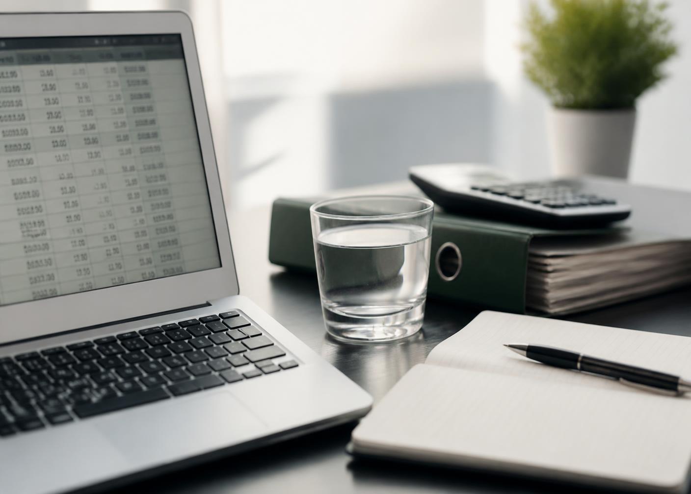 Recepção de um escritório de contabilidade moderno